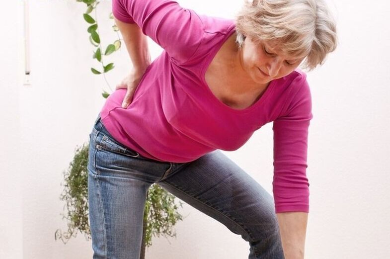 ból dolnej części pleców spowodowany osteochondrozą
